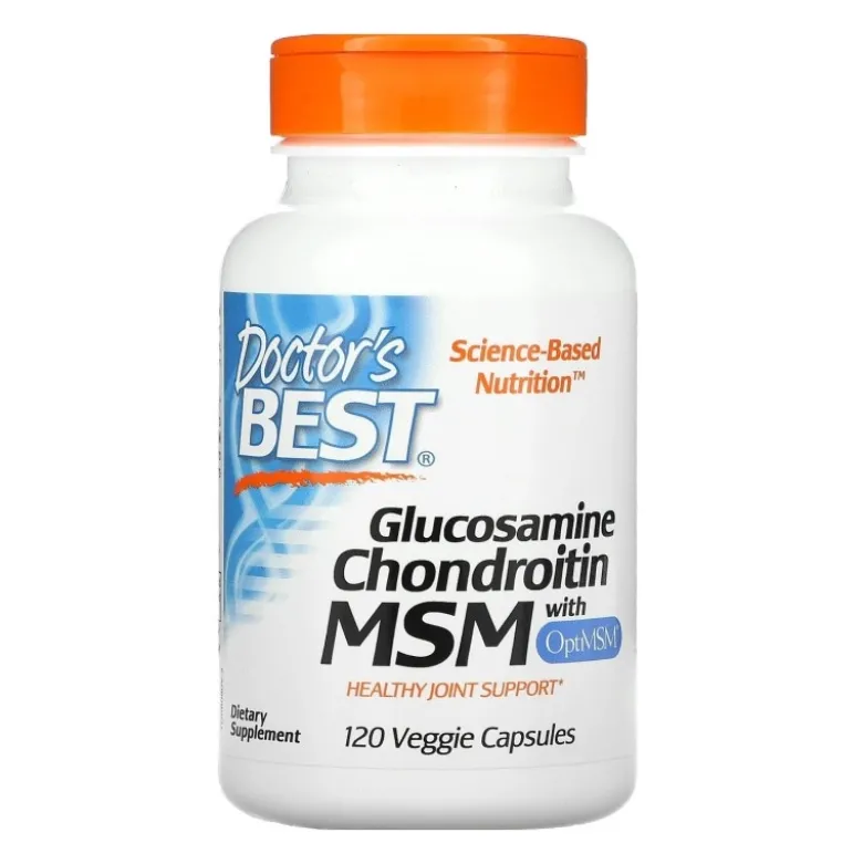 DOCTOR'S BEST Glukozamina, Chondroityna + MSM 120 caps.