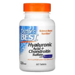 DOCTOR'S BEST Hyaluronic Acid + Chondroitin Sulfate 60 tabs.