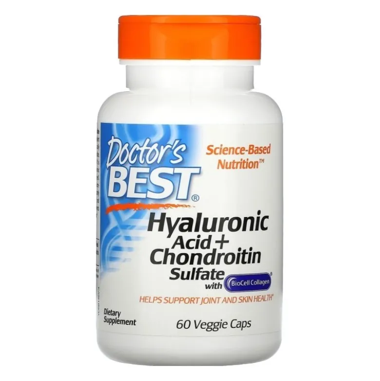 DOCTOR'S BEST Hyaluronic Acid + Chondroitin Sulfate 60 caps.