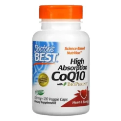 DOCTOR'S BEST Koenzym Q10 Bioperine 100 mg 120 veg caps.