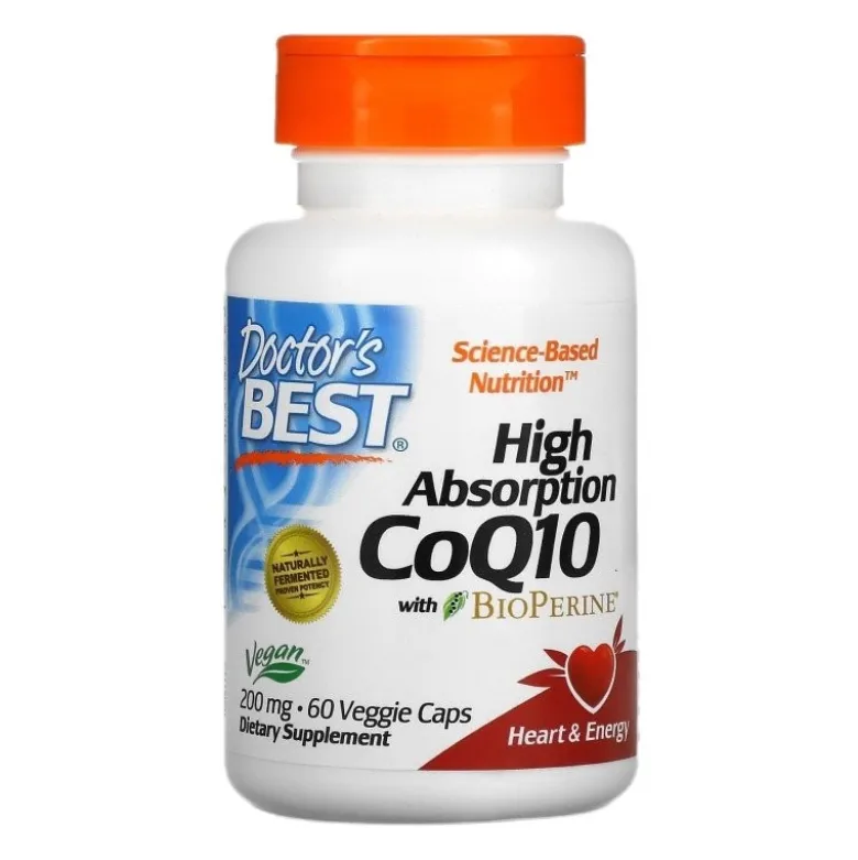 DOCTOR'S BEST Koenzym Q10 Bioperine 200 mg 60 veg caps.