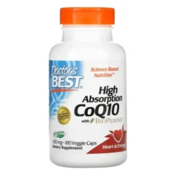 DOCTOR'S BEST Koenzym Q10 Bioperine 200 mg 180 veg caps.