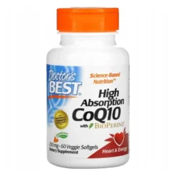 DOCTOR'S BEST Koenzym Q10 Bioperine 200 mg 60 softgels