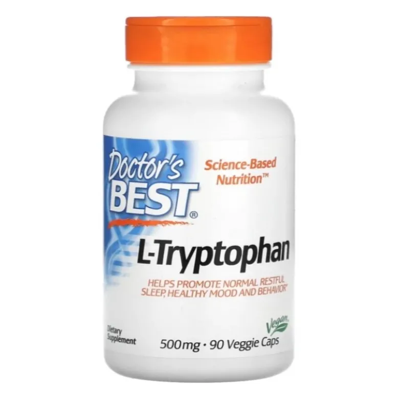 DOCTOR'S BEST L-Tryptophan 500 mg 90 veg caps.