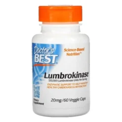 DOCTOR'S BEST Lumbrokinase 20 mg 60 veg caps.
