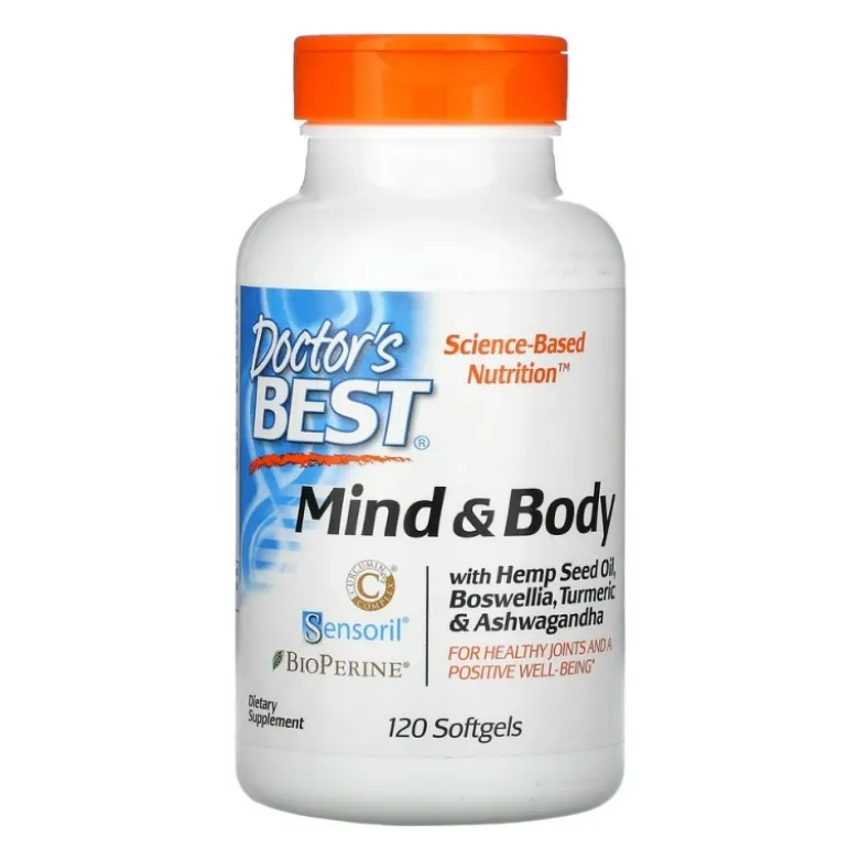 DOCTOR'S BEST Mind and Body 120 softgels