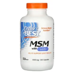DOCTOR'S BEST MSM OptiMSM 1000 mg 360 caps.