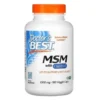 DOCTOR'S BEST MSM OptiMSM 1000 mg VEGAN 180 veg caps.