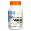 DOCTOR'S BEST Niacin Time-release 500 mg 120 tabs.