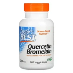 DOCTOR'S BEST Quercetin + Bromelain 180 veg caps.