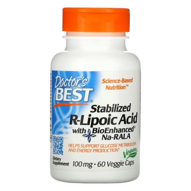 DOCTOR'S BEST R-ALA 100 mg 60 veg caps.