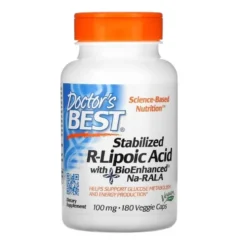 DOCTOR'S BEST R-ALA 100 mg 180 veg caps.