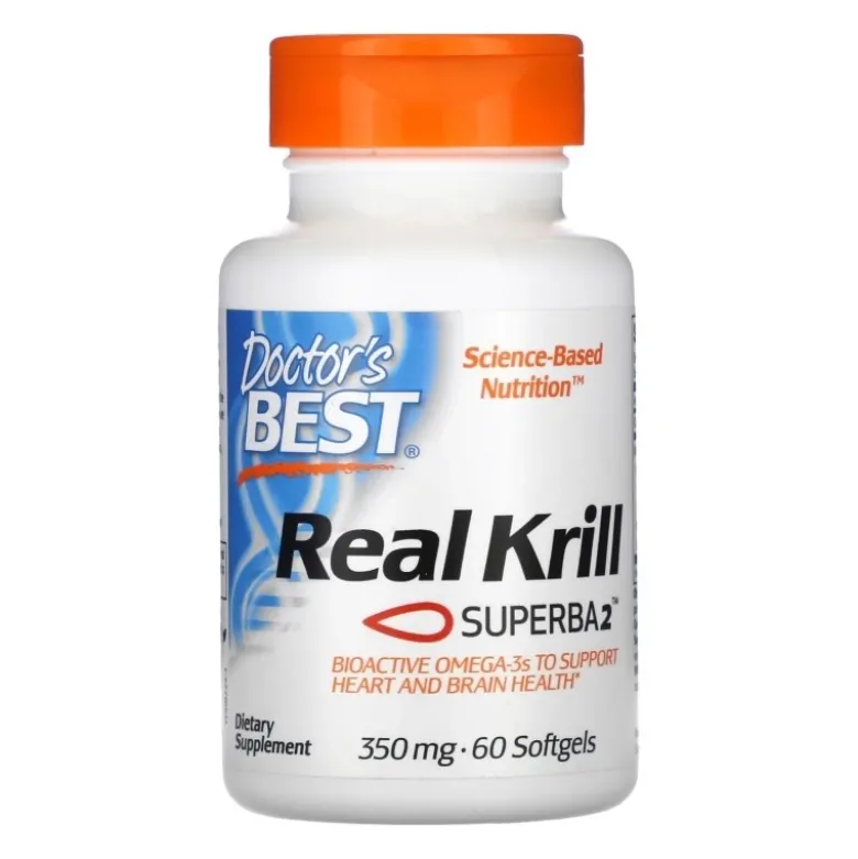 DOCTOR'S BEST Real Krill 350 mg 60 softgels