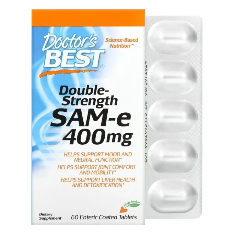 DOCTOR'S BEST SAMe Double-Strength 400 mg 60 tabs.
