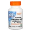 DOCTOR'S BEST Stabilized R-Lipoic Acid with BioEnhanced Na-RALA 200 mg 60 veg caps.