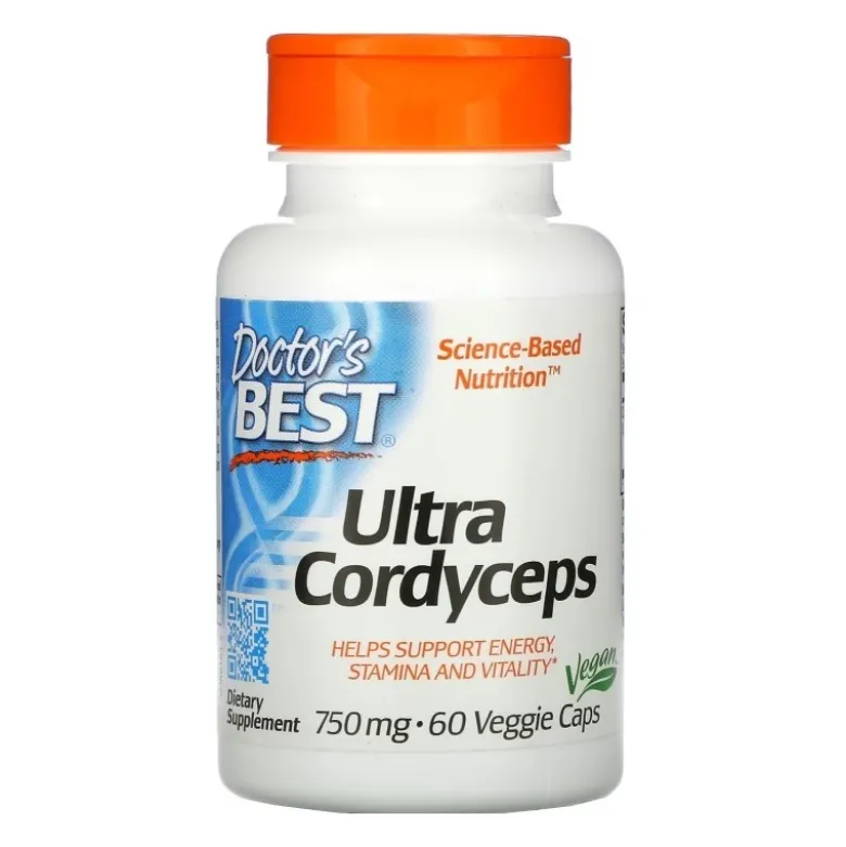 DOCTOR'S BEST Ultra Cordyceps 60 veg caps.