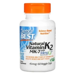 DOCTOR'S BEST Vitamin K2 MK-7 45mcg 60 veg caps.