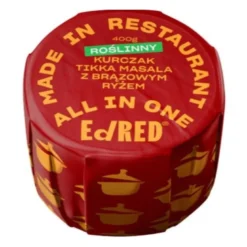 EDRED Roślinny Kurczak Tikka Masala z Brązowym Ryżem 400 g