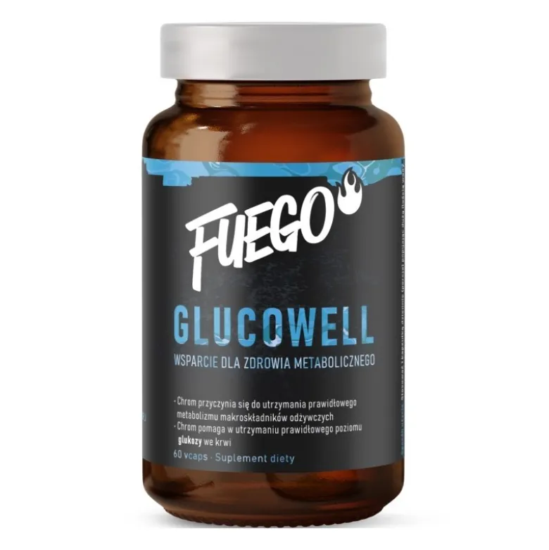FUEGO Glucowell 60 veg caps.