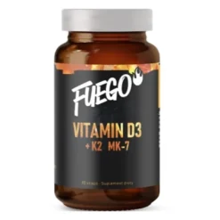 FUEGO Witamina D3 4000IU+K2 MK-7 90 veg caps.