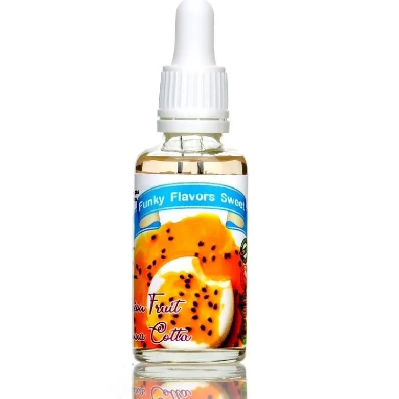 FUNKY FLAVORS Aromat Słodzony 50 ml Passion Fruit & Panna Cotta / Marakuja & Panna Cotta