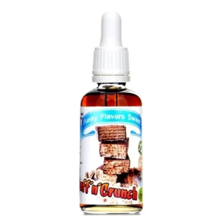 FUNKY FLAVORS Aromat Słodzony 50 ml Waff`n`Crunch / Wafelek z Kremem Kakaowym