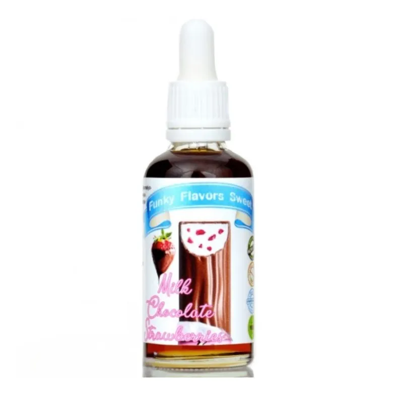 FUNKY FLAVORS Aromat Słodzony 50 ml Milky Chocolate Strawberry