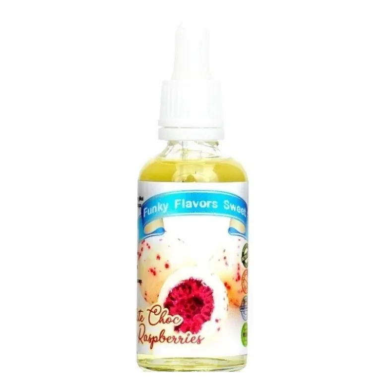 FUNKY FLAVORS Aromat Słodzony 50 ml Biała Czekolada z Maliną