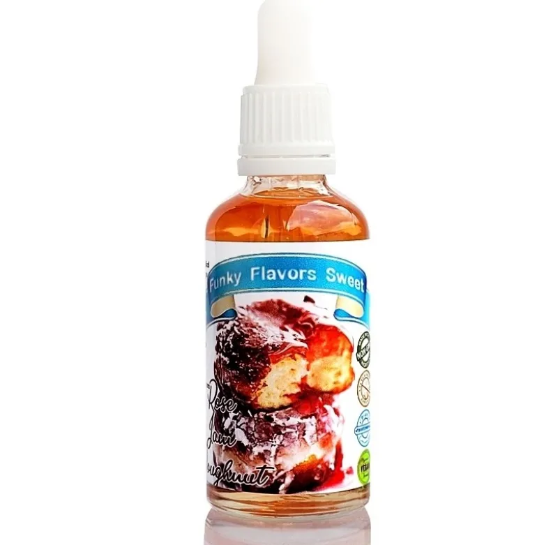FUNKY FLAVORS Aromat Słodzony 50 ml Rose Jam Doughnut / Pączek z Konfiturą Różaną
