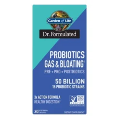 GARDEN OF LIFE Doctor Formulated Probiotics Gas & Bloating 30 veg caps.