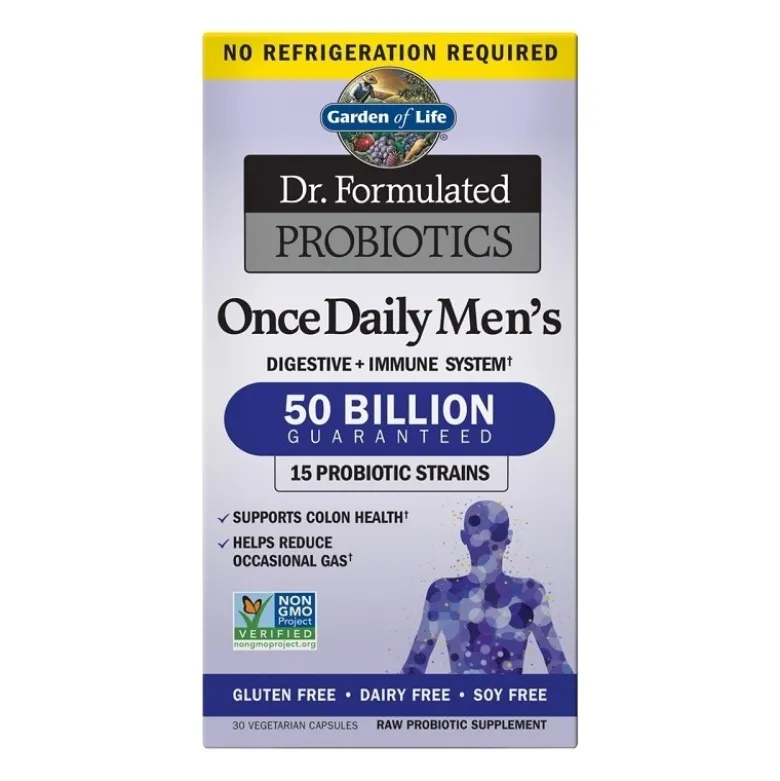 GARDEN OF LIFE Dr.Formulated Once Daily Mens 50 Billion 30 veg caps