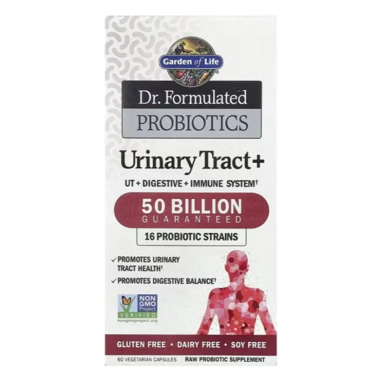 GARDEN OF LIFE Dr.Formulated Probiotics Urinary Tract+ 60 veg caps.