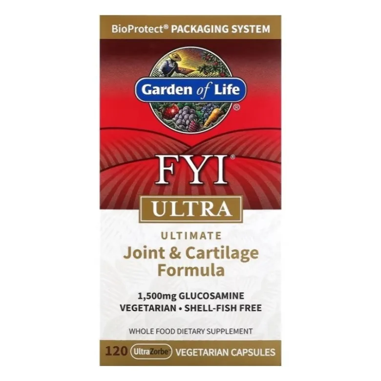 GARDEN OF LIFE FYI Ultra Joint and Cartilage Formula 120 veg caps.