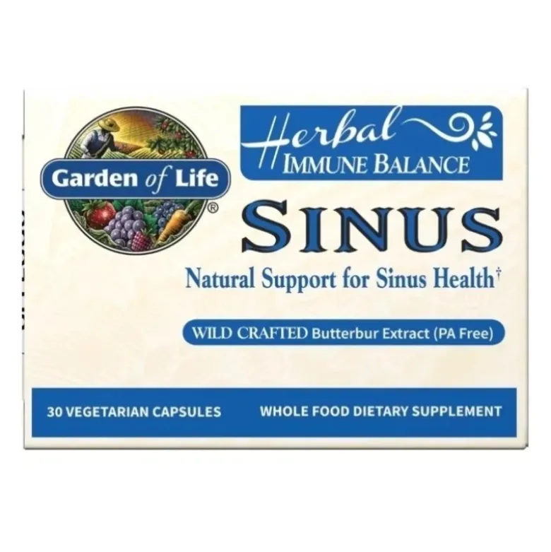 GARDEN OF LIFE Immune Balance Sinus 30 veg caps.