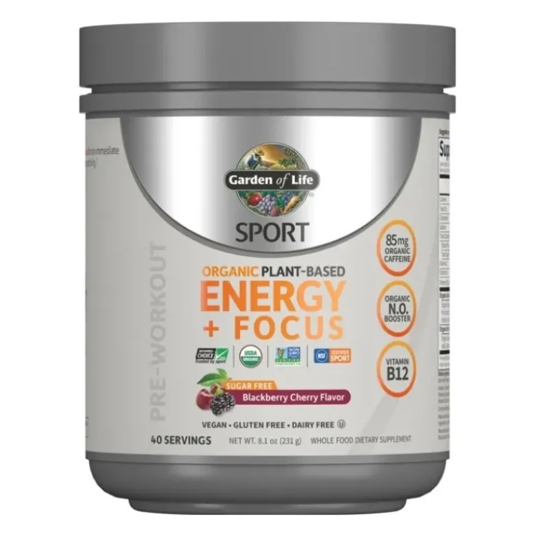 GARDEN OF LIFE Plant Based Energy + Focus 231 g Blackberry Cherry