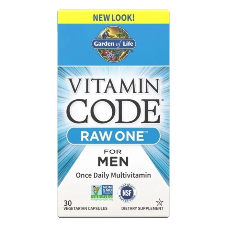 GARDEN OF LIFE Vitamin Code RAW One For Men 30 veg caps.