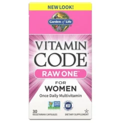 GARDEN OF LIFE Vitamin Code RAW One For Women 30 veg caps.