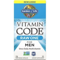 GARDEN OF LIFE Vitamin Code RAW One For Men 75 veg caps.