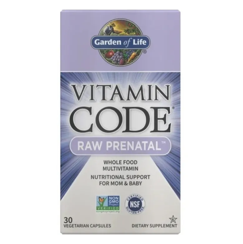 GARDEN OF LIFE Vitamin Code RAW Prenatal 30 veg caps.