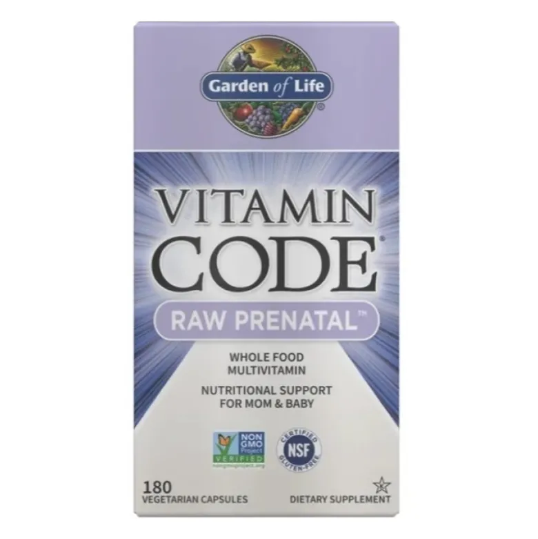 GARDEN OF LIFE Vitamin Code RAW Prenatal 180 veg caps.