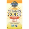 GARDEN OF LIFE Vitamin Code RAW D3 2000IU 60 veg caps.