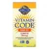 GARDEN OF LIFE Vitamin Code RAW D3 2000IU 120 veg caps.