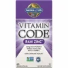 GARDEN OF LIFE Vitamin Code RAW Zinc 60 veg caps.