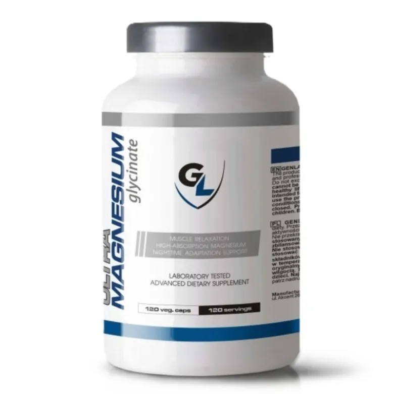GENLAB Ultra Magnesium Glycinate 120 veg caps.