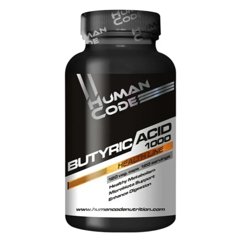 HUMAN CODE Butyric Acid 500 120 veg caps.