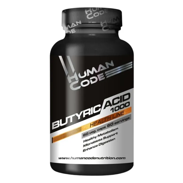 HUMAN CODE Butyric Acid 500 60 veg caps.