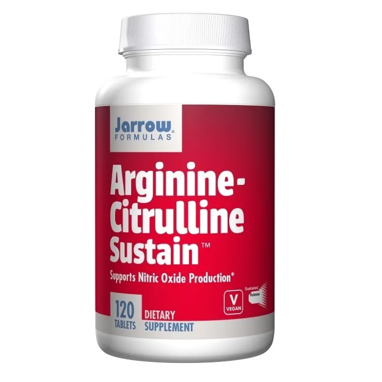 JARROW FORMULAS Arginine+Citruline Sustain 120 tabs.