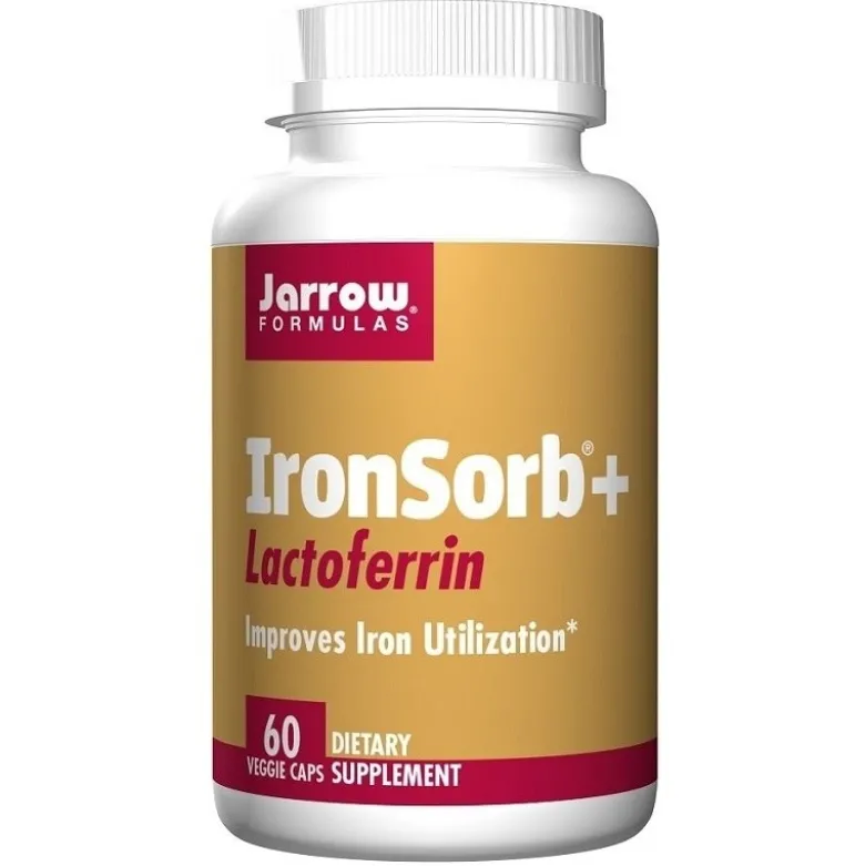 JARROW FORMULAS IronSorb + Lactoferrin 60 veg caps.