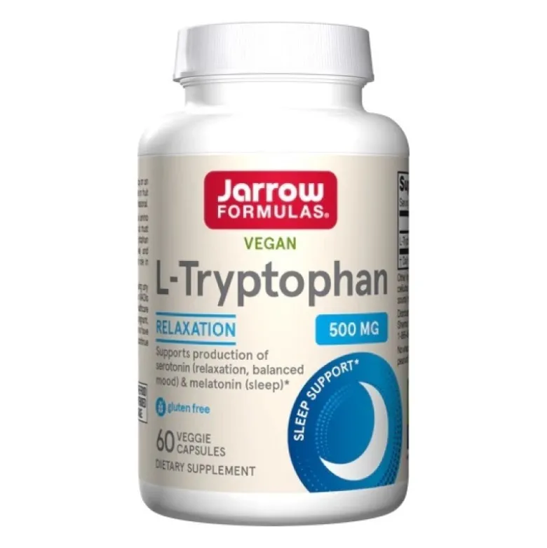 JARROW FORMULAS L-Tryptofan 500 mg 60 veg caps.