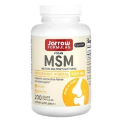 JARROW FORMULAS MSM 1000 mg 200 veg caps.